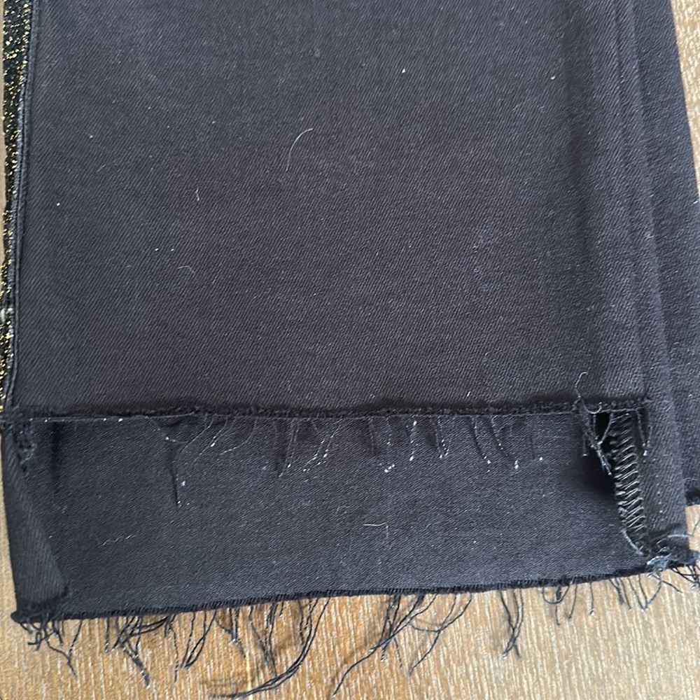 Frame Denim Black Tuxedo Jeans Le High Straight - Picture 9 of 9